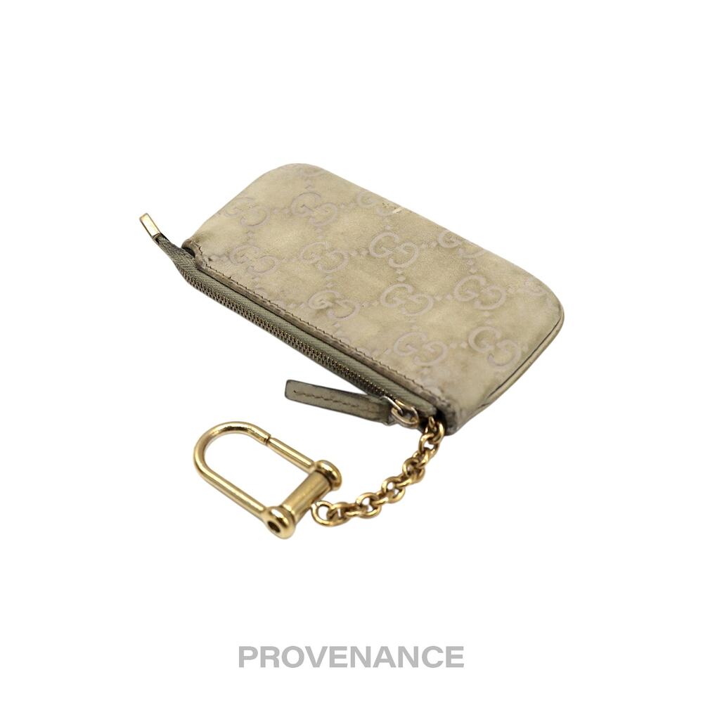 🔴 Gucci Key Pouch Cles - Ivory Chalk GG Guccissima Leather - Picture 4 of 8